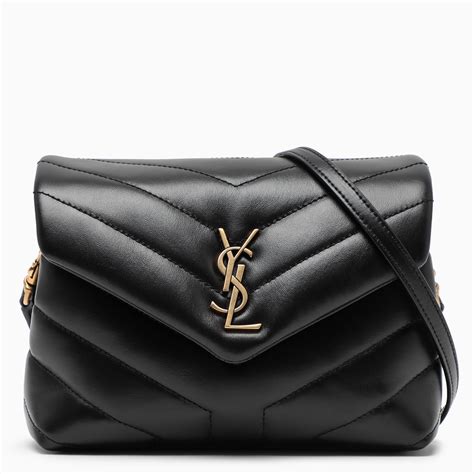 borsa nera yves saint laurent con stemma nero|borse st laurent.